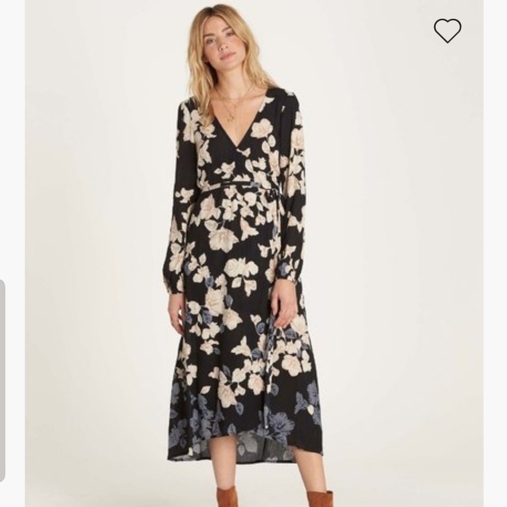 Billabong Floral Fever Wrap Dress brand new